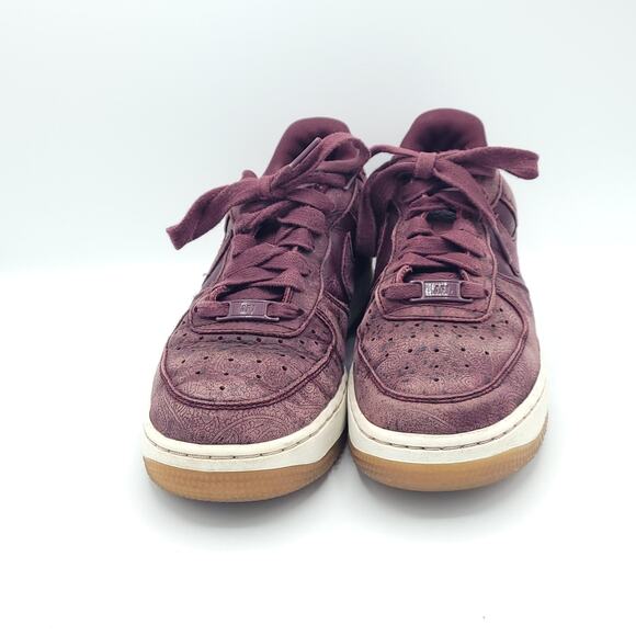 nike air force 1 ‘07 Premium ESS night Maroon sail 860532-600 women's size 6.5 - Picture 7 of 9